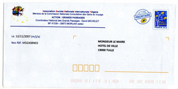 Entier Postal PAP Repiqué Finistère Morlaix Assoc Sociale Nationale Tzigane Gens Du Voyage Cheval Tractant Une Roulotte - PAP: Private Aufdrucke