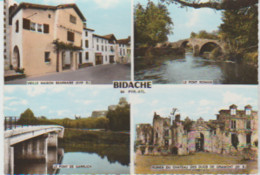 Cpsm 10x15. BIDACHE (64) Multi-vues (Maison Béarnaise-Pont Romain - Pont De Garruch - Ruines Château Ducs De Gramont - Bidache