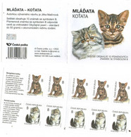 Czech Republic 2022 - Young Cats, Booklet ( BKL ), With 2x5 Self-adhesive Stamps, MNH - Domestic Cats