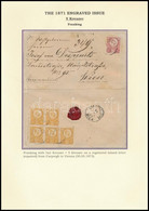 1873 Ajánlott Levél Elől Réznyomat 5kr + A Hátoldalon Réznyomat 2kr 5-ös Tömbbel Bérmentesítve "CSEPREGH" Kiállítási Lap - Otros & Sin Clasificación