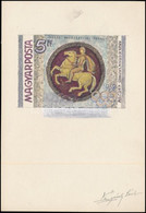 1960 Légrády Sándor Grafikus Bélyegterve Olimpia 5Ft Bélyegéhez, Aláírással. Képméret: 105x70 Mm - Otros & Sin Clasificación