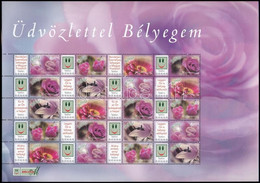 ** 2008 Üdvözlettel Bélyegem (IV.) - Virágok - Értékjelzés Nélkül Promóciós Teljes ív (11.000) - Other & Unclassified