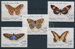 ** 1985 Lepkék Sor, Butterflies Set Mi 1777-1781 - Other & Unclassified