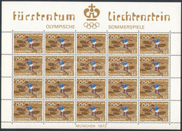 ** 1972 Nyári Olimpia Kisív Sor Mi 556-559 - Other & Unclassified