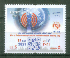 EGYPT / 2021 / UN / ITU / WTISD / GLOBE / TELECOMMUNICATIONS / INFORMATION SOCIETY / MNH / VF - Ungebraucht