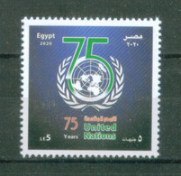 EGYPT / 2020 / UN / ONU / UNITED NATIONS ; 75 YEARS / GLOBE / MNH / VF - Ungebraucht