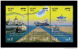 EGYPT / 2014 / THE NEW SUEZ CANAL / SHIPS / MNH / VF - Ungebraucht