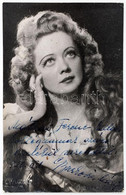 Gyurkovics Mária Opera-énekesnő Portréja, Autográf Sorai és Aláírása - Other & Unclassified