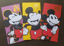 Malaysia Nestle Ice Cream 2020 Walt Disney Mickey Cartoon Animation Chinese New Year Angpao (money Red Packet) - Nouvel An