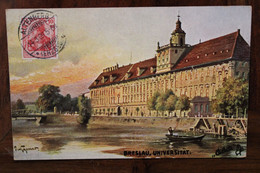 1909 Cpa AK Breslau Schlesien Allemagne Wrocław Poland France Cover Reich Germany Altenberg Bourg La Reine - Schlesien
