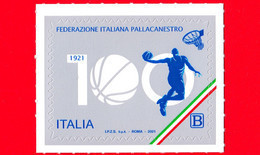 Nuovo - MNH - ITALIA - 2021 - 100 Anni Della Federazione Italiana Pallacanestro - Basket - Logo - B - 2021-...: Nieuw/plakker