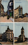 T2/T3 1917 Maribor, Marburg; Herrengasse, Tegetthoffstrasse, Scherbaumhof U. Franziskanerkirche, Domkirche / Street View - Unclassified