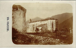 * T2 Ortisei, Urtijëi, St. Ulrich In Gröden (Südtirol); WWI Austro-Hungarian K.u.K. Military, Destroyed Church. Photo - Unclassified