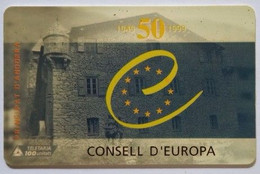 Andorra 50 Units " 50th Anniversary Del Consell De Europa" - Andorra
