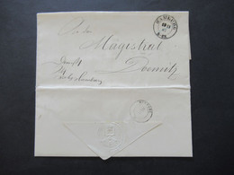 Altdeutschland Hamburg 1867 Gedruckter Brief Und Papiersiegel Die Polizei Behörde 2x Verschiedene Stempel K2 Hamburg - Hamburg