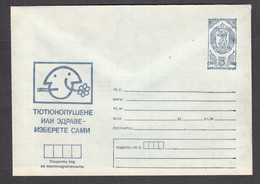 PS 809/1982 - Mint, Smoking Or Health - Choose Your Own, Post.stationery - Bulgaria - Drogen