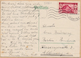 28588# GRAND LIBAN BEAUFORT SEUL SUR CARTE POSTALE Obl BEYROUTH 1935 Pour BERLIN ALLEMAGNE - Lettres & Documents