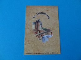 Carte De Visite Restaurant Le Gambetta 49 Saumur - Cartes De Visite