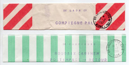 - 2 Bandes Pour Journaux LAON (Aisne) 3.2.1997 + COMPIÈGNE (Oise) 3.7.1998 - - Kranten