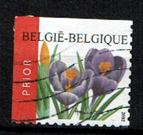 Krokus, Links En Boven Ongetand Uit 2002 (OBP 3141b) - Used Stamps