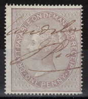 Grande-Bretagne - Fiscal - Victoria - Draft Payable On Demand Or Receipt - One Penny - Revenue Stamps