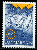 DK1697 Denmark 1992 Abstract Painting 1V Engraving Edition - Nuovi