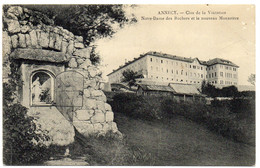 CPA   74   ANNECY  1911     CLOS DE LA VISITATION   NOTRE DAME DES ROCHERS ET NOUVEAU MONASTERE - Monumente