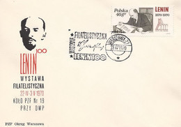 Poland Postmark D70.04.23 WARSZAWA.01kop: Lenin 100 Y. (analogous) - Stamped Stationery