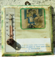 RARE ANCIEN GLACOÏDE PUBLICITAIRE THERMOMÈTRE «Germaine Bouret» La Rochelle BE AUTHENTIQUE Tout Est D’origine - Chemist's