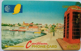 Grenada Cable And Wireless 165CGRA  EC$20 " Carenage St. Georges " - Granada