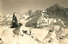 Chamonix Mont Blanc ? ( Photographe CL. TAIRRAZ ) * Carte Photo * Ski Skieur Sports D'hiver Montagne - Chamonix-Mont-Blanc