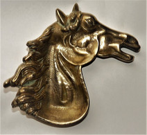 ART DECO VIDE POCHE EN BRONZE TETE DE CHEVAL SIGNE VALENTI ESPAGNE TBE PROPRE - Bronces