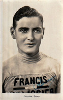 Philippe BONO Champion De France 1932 Dédicacé - Ciclismo