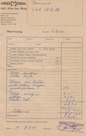 PETITE FACTURE - KLEINE RECHNUNG - GARAGE MONDIAL - GLIS BEI BRIG ALLEMAGNE - 1964 - Cars