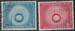 Nations Unies. New York 1957. ~ YT 50 à 51 - Forces Auxiliaires De L'ONU - Used Stamps