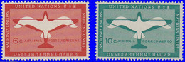 Nations Unies. New York Aériens 1980. ~ PA 1 à 4 - Mouette Et Avion - Oblitérés