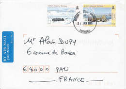 Brits Antarctisch Territorium (BAT)  Brief Uit 2005 Met 2 Zegels  BAT Rothera 24-jan-2005 (7164) - Covers & Documents