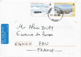 Brits Antarctisch Territorium (BAT) Brief Uit 2005 Met 2 Zegels  Rothera 24-jan-2006 (7168) - Storia Postale