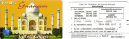 Carte Prépayée - Suède - Gnamam Tlecom - Taj Mahal 100 SEK Orange, Exp. 2000/25/12 - Sweden
