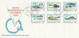 Ross Dependency - 1982 - Michel # 15-20 FDC - FDC