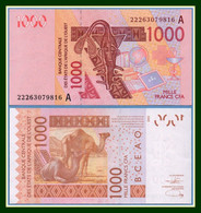 Côte D'Ivoire Billet 1000 CFA Neuf (non Circulé) 2003 Dromadère - Costa De Marfil