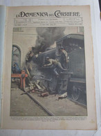 # DOMENICA DEL CORRIERE N 27 / 1930 INCIDENTE FERROVIARIO SIRACUSA / CONGO BELGA / GENZANO (ROMA) - Prime Edizioni