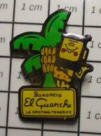 1718A Pin's Pins / Beau Et Rare / THEME : ALIMENTATION / BANANES BANANERA EL GUANCHE TENERIFE - Alimentation
