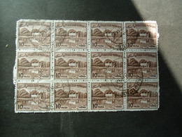 PAKISTAN   USED STAMPS BLOCK OF 12  WITH POSTMARK - Pakistan