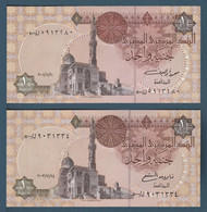 Egypt - 2001-3 - Replacement 500 - C.O. - Sign #20 & 21a ( OYOUN - OKDA ) - ( 1 EGP - Pick-50 ) - UNC - Egypte