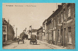 * Avelgem - Avelghem (West Vlaanderen) * (Uitgave Wwe Boels - G. Gyselynck) Doornikstraat, Rue De Tournai, Café, Old - Avelgem