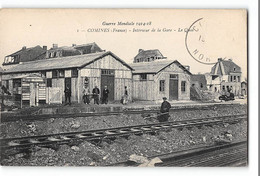 CPA 59 Comines Intérieur De La Gare Le Quai Guerre Mondilale 1914-1918 Train Tramway - Altri & Non Classificati