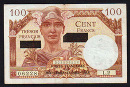 FRANCE: N° VF42 Suez. Date1956. Etat: Pli Vertical, Pas De Trous D'épingle, Légère Froissure - 1955-1959 Overprinted With ''Nouveaux Francs''
