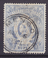 Uganda Protectorate 1901 Mi. 65 B (SG 90a) 1 Rupee Victoria Deluxe MENGO 1901 Cds. !! (2 Scans) - East Africa & Uganda Protectorates