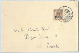 71487 -  Postal History - COVER From  DODECANESO Egeo  With MEF Stamps! 1948 - Dodecaneso